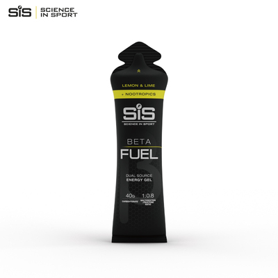 英国进口SIS能量胶BETAFUEL加强版黑胶咖啡因200mg柠檬味60ml