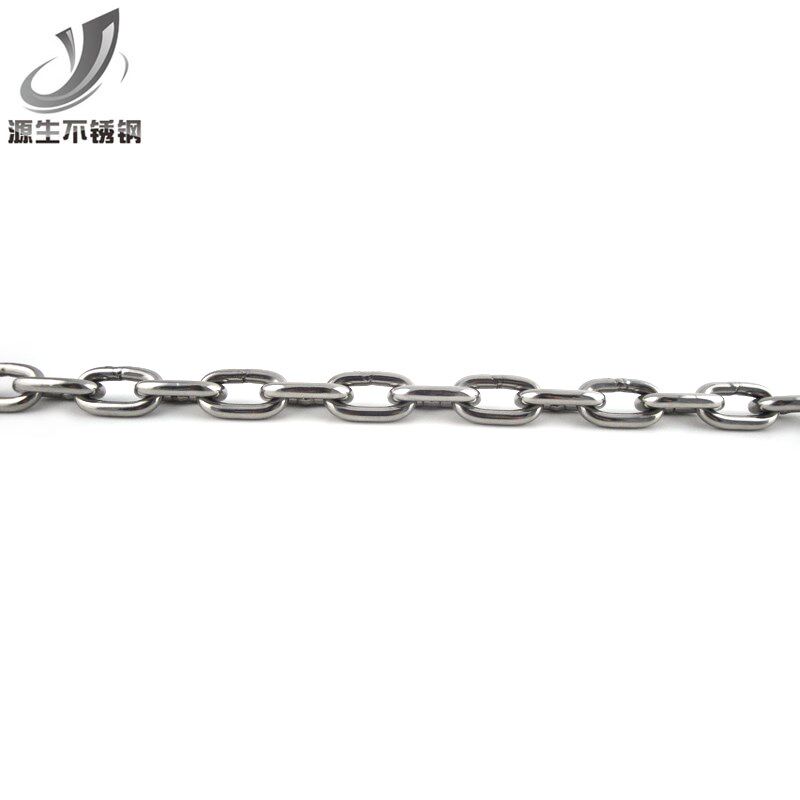 源生 304不锈钢短环链条t 宠物链吊灯链麒麟鞭 吊牌防盗链 4mm粗