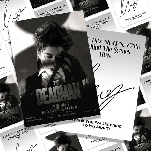 THE DEADMAN】蔡徐坤澳门生日演唱会小卡海报ikun专属物料饭制diy