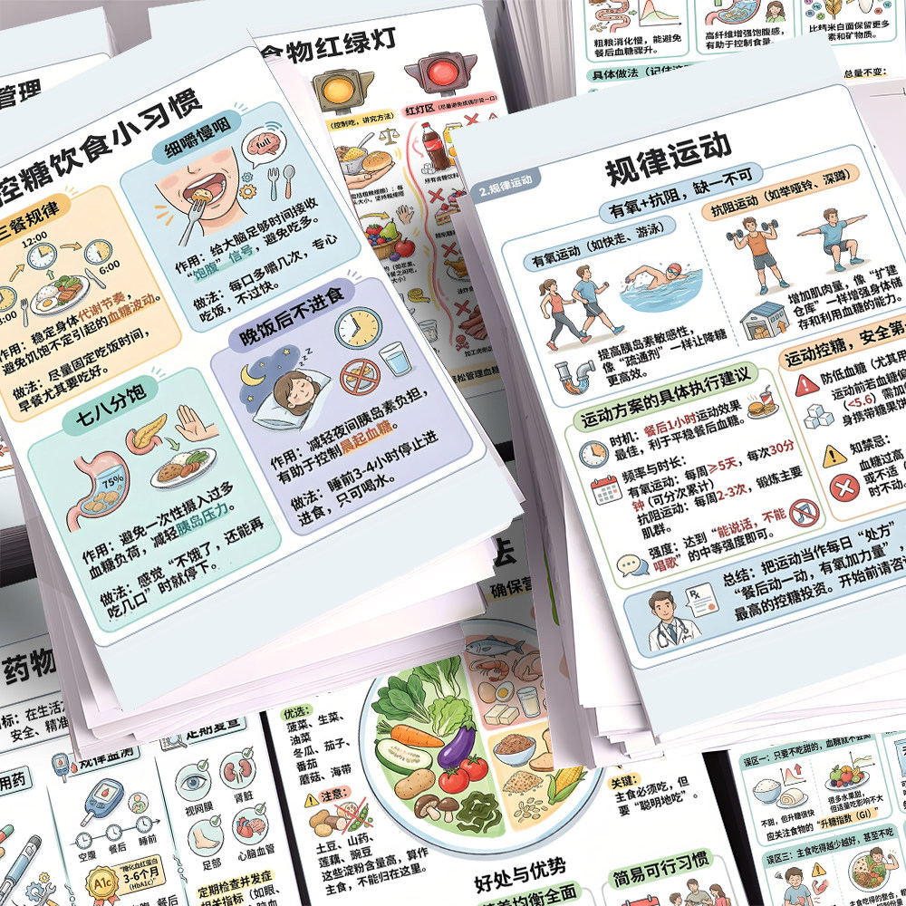 36大张科学控糖科普贴纸新款体重管理健康饮食控糖科普桌面装饰,文具电教/文化用品/商务用品,贴纸/立体贴纸,淘宝优惠券,粉丝福利购,淘宝优惠卷