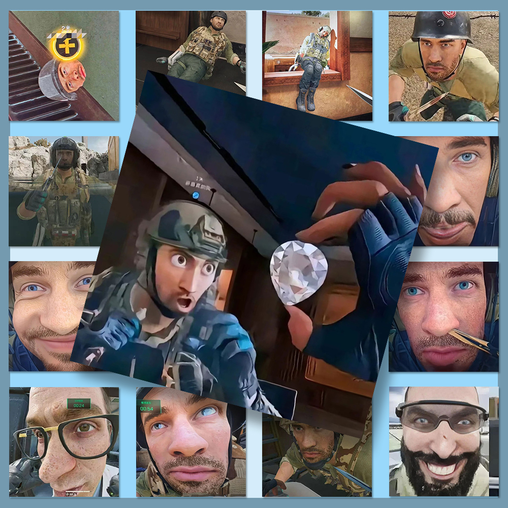 96张爆款三角洲行动表情包贴纸鸟鲁鲁无名蜂医游戏梗图抽象恶搞