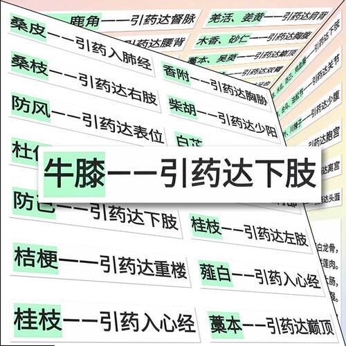 中医引经药】106贴套老中医口口相传的引经药歌诀顺口溜中医师承