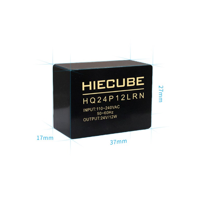 acdc开关电源模块220v转24v0x.5a直插精密隔离稳压模块HQ24P12LRN