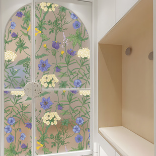 锦阁新衣法式门窗玻璃贴纸厨房化妆室浴室窗贴防窥艺术装饰贴