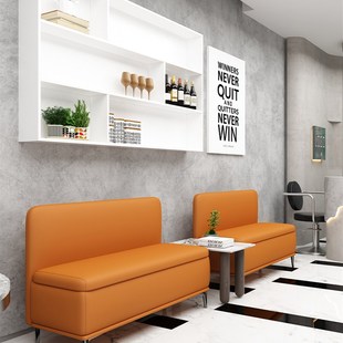 轻奢换鞋凳储物凳猫抓皮靠背沙发凳床尾凳收纳服装鞋店休息长条凳