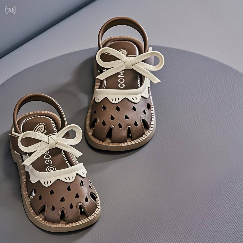 2025宝宝凉鞋女童公主步鞋防滑软底学夏季新款婴儿鞋子包头小童