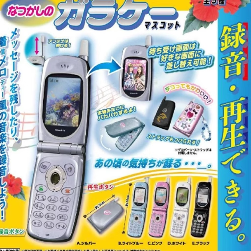 [预订]     扭蛋 录音播放怀旧翻盖手机摆件挂件