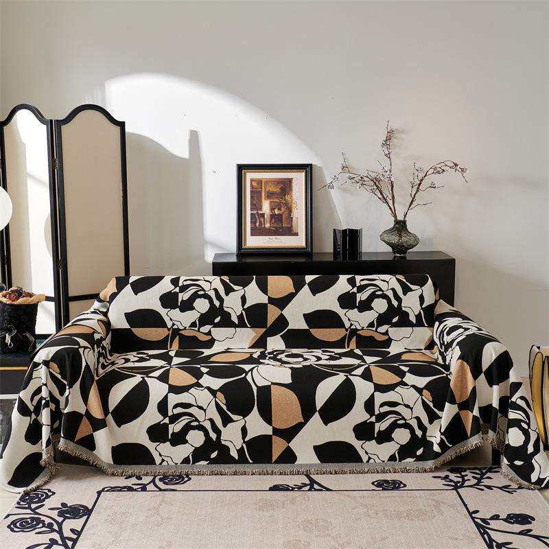 沙发盖布巾现代简约全包四季通用防滑沙发垫套罩座垫新款沙发巾毯