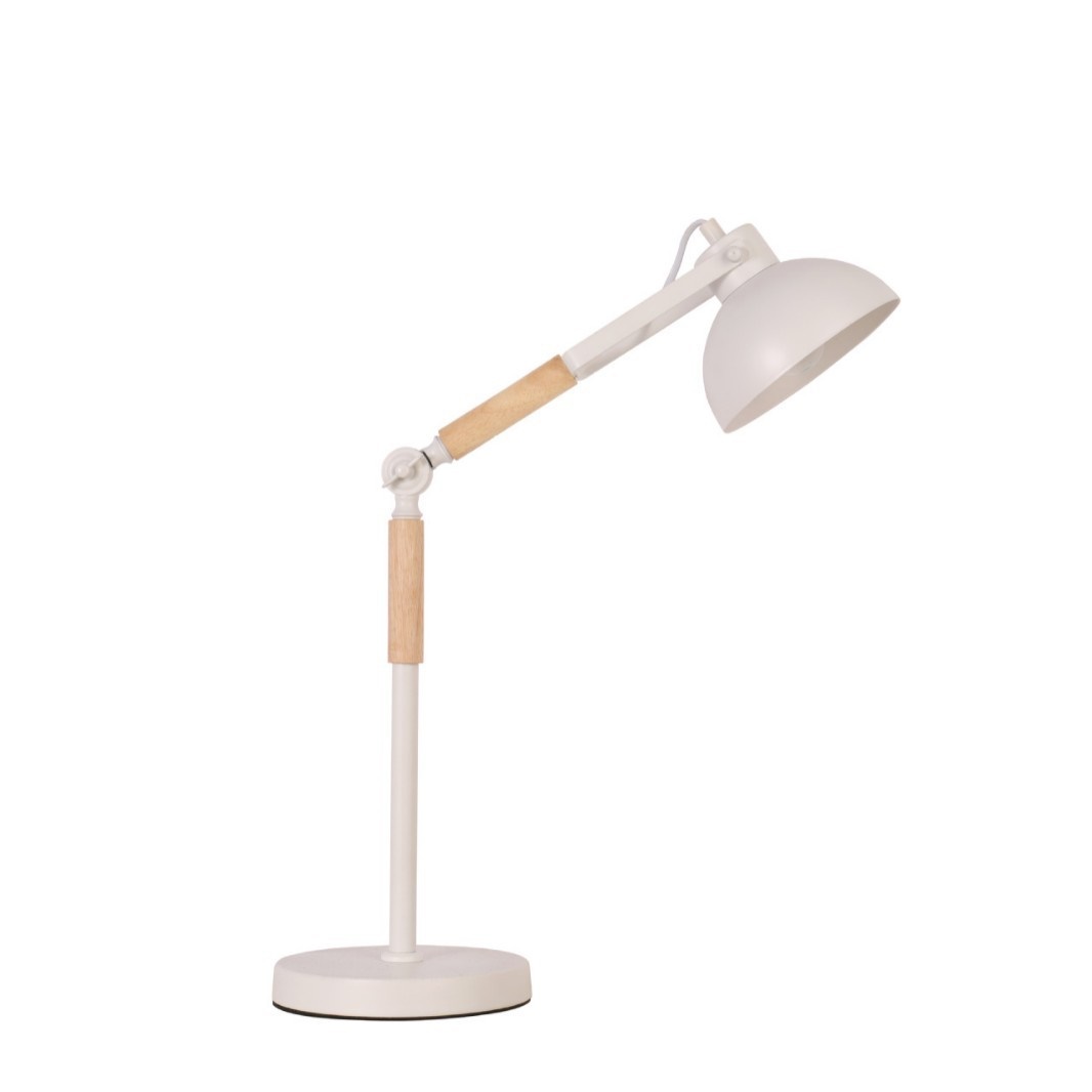 现代北欧台灯卧室床头灯简约现代铁艺实木可角度可调光创意小夜灯