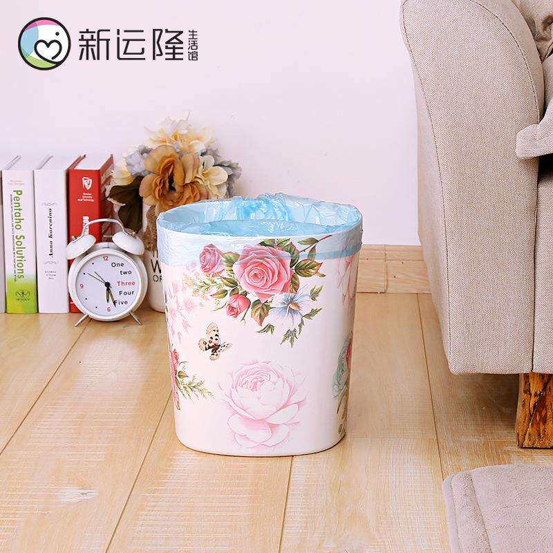 运隆密胺方形垃圾桶无盖时尚纸篓家用客厅家庭卧室创意设计收纳
