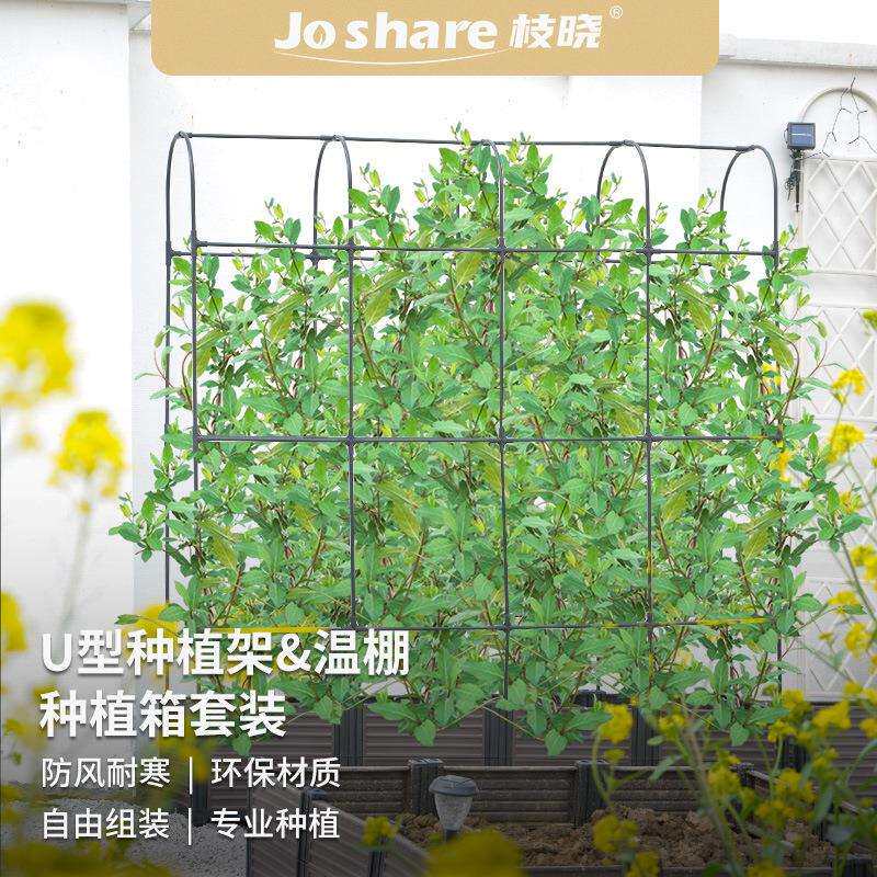 枝晓U型爬藤架种植箱套装瓜果蔬菜拼接式爬藤花架植物攀爬支撑架