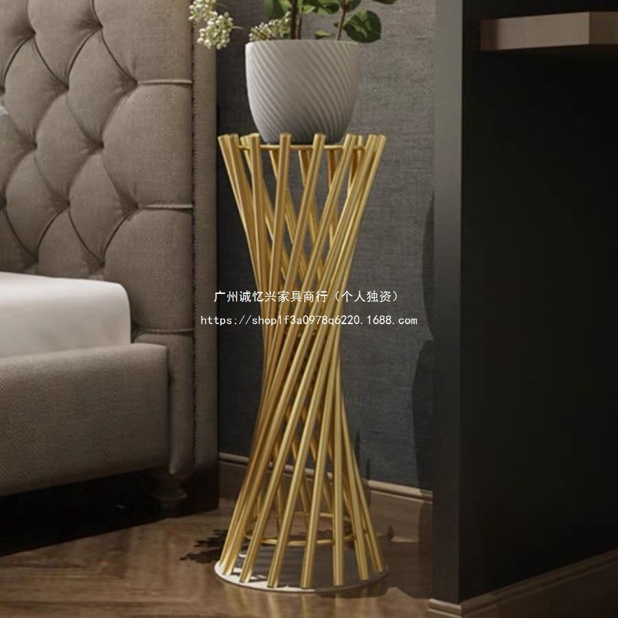 架花架室内轻奢花架子置物架摆件北欧客厅绿萝阳台旁边花盆电视