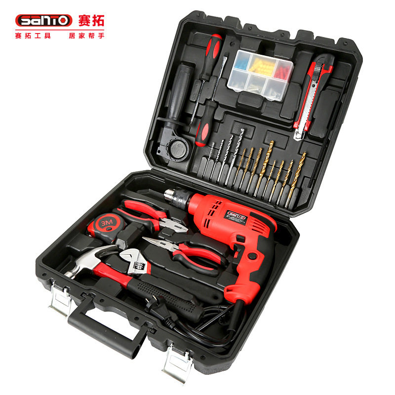 赛拓 82件套500W冲击钻工具组套 0310
