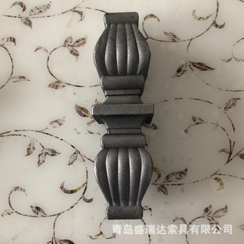 批发铁艺别墅花艺围墙栅栏花瓶式装饰铸造连接件方钢方管欧式