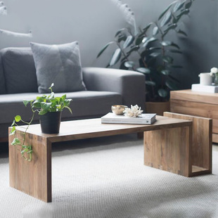 铭华意式 极简设计师茶几NAOMI实木小茶桌客厅北欧小户型沙发