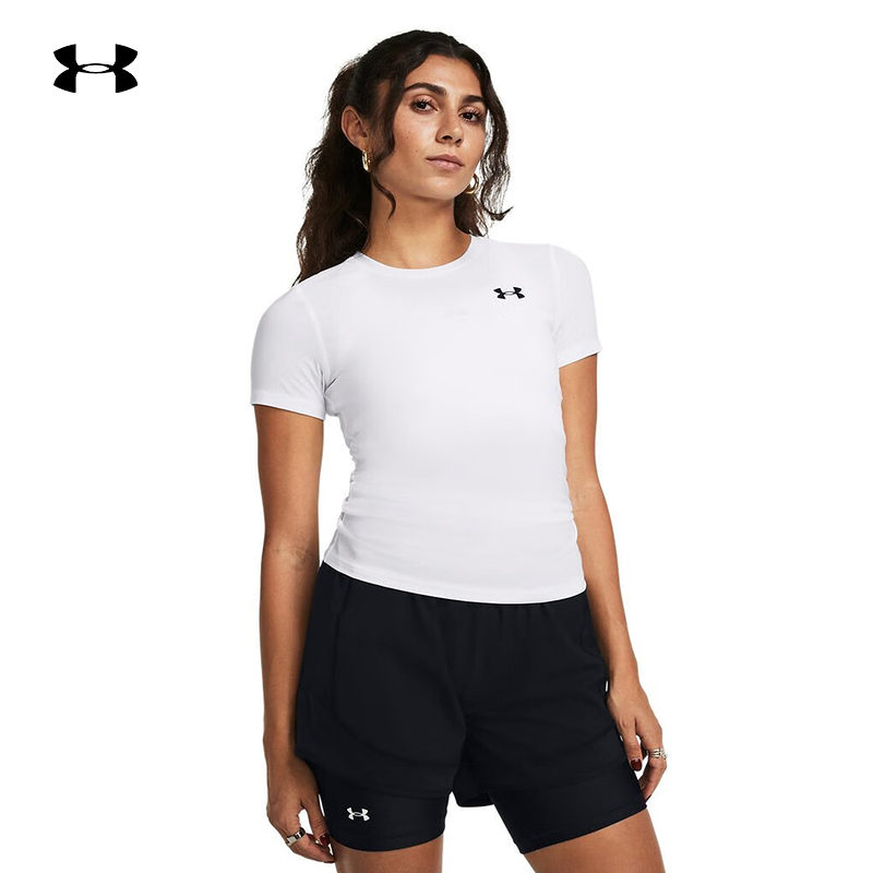安德玛新品UA春夏HeatGear® OG女子弹性训练运动紧身短袖1387562
