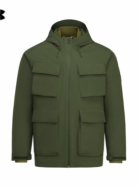 安德玛官方UA秋冬DC M65男子700蓬三合一运动休闲夹克外套6006407