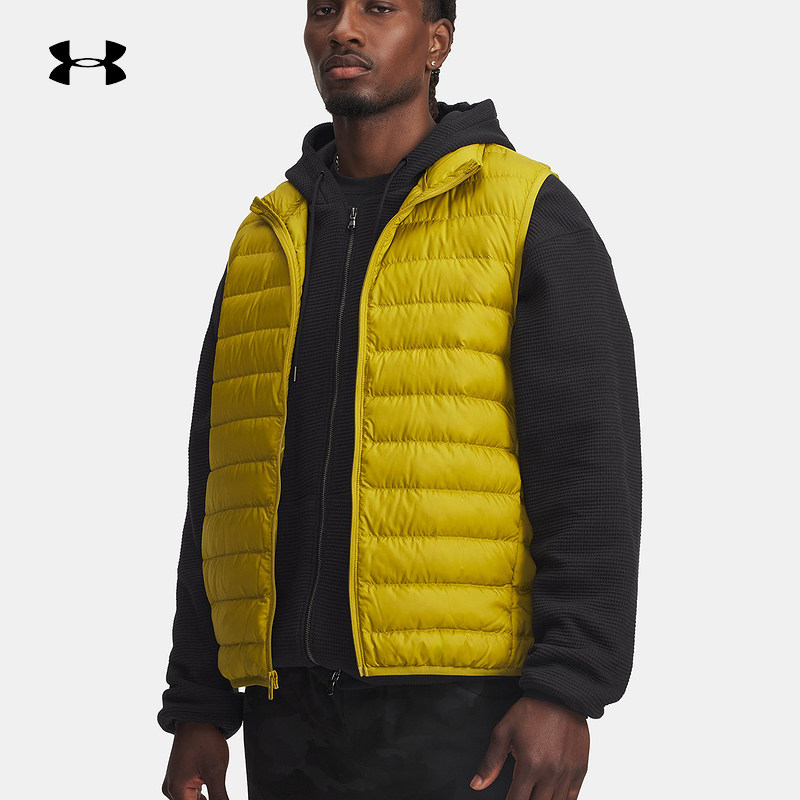 UA安德玛冬季新款Limitless男子休闲运动保暖羽绒马甲60