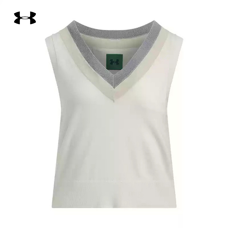 安德玛新品UA春夏Premier Sweater女子针织高尔夫运动背心1388699