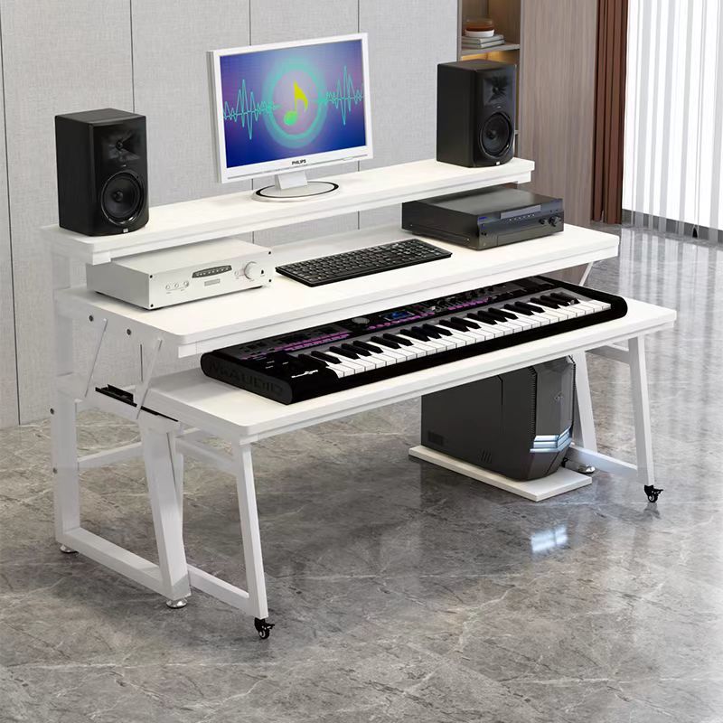 电子琴桌琴架现代电钢琴桌录音棚编曲工作台合成器midi键盘桌家用