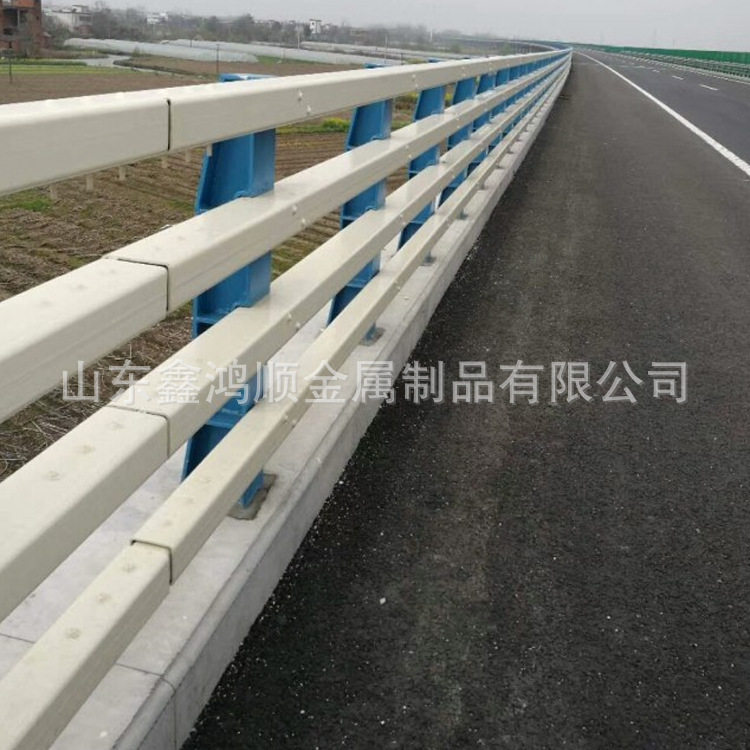 桥梁防撞厂家直销 景观河道高架桥安全防护栏 道路防撞护栏