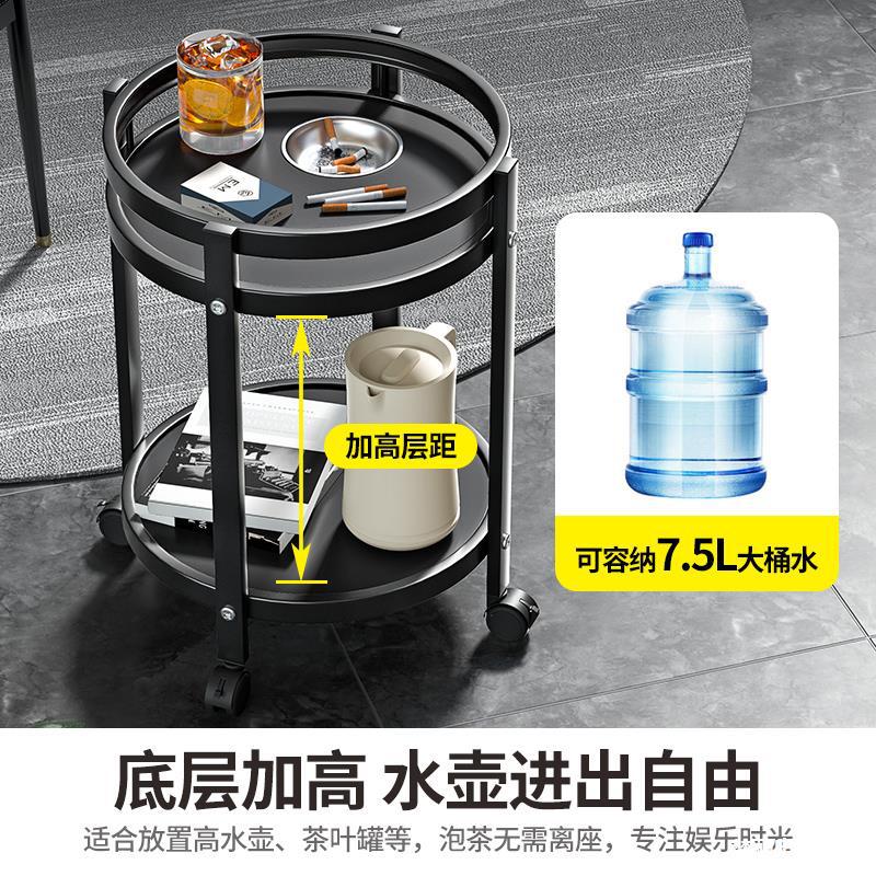 麻将机茶几双层轻奢圆