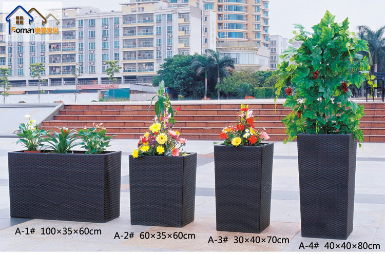 户外阳台仿藤花篮花架装饰