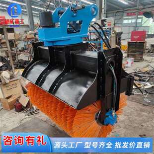 车载式扫雪滚刷道路清雪机抛雪除雪设备机载式除雪滚刷