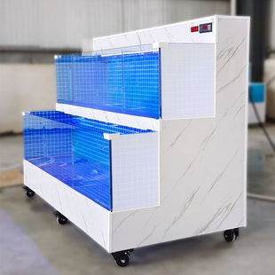 2026海鲜鱼缸两层大容量饭店水产市场卖鱼养殖一体机海鲜池一体机