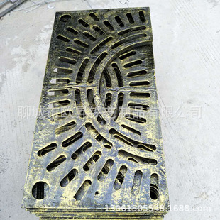 古铜色铸铁树篦子盖板铁网格球墨护树板户外铁艺树围子