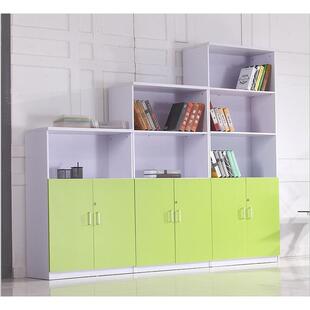 简约木质组合文件柜隔断落地柜矮柜储物柜物架小书柜资料可定制