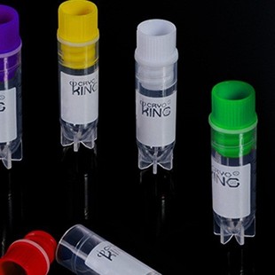 巴罗克 可站立管底 黄色外旋管盖 6054 无色冻存管0.5ml