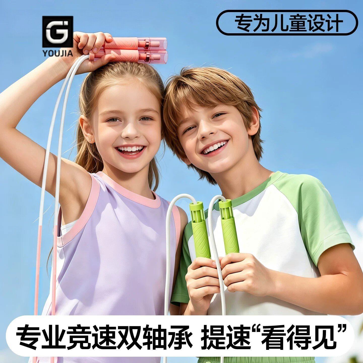 跳绳儿童小学专用双轴承专业绳子