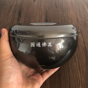 寺院用铁钵出家人的饭钵盂x双层隔热不锈钢僧人吃饭用钵碗钵袋