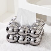 棉h花糖陶瓷纸巾盒收纳摆件餐桌装 客厅茶几 饰品轻奢餐巾抽纸