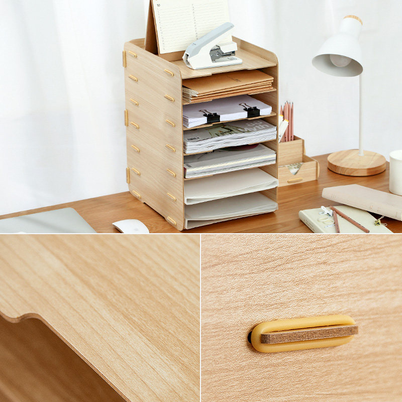 办公室收纳桌面文件置物架文件A4收纳盒书架文具收U纳学生宿舍书,收纳整理,桌面收纳盒,淘宝优惠券,粉丝福利购,淘宝优惠卷