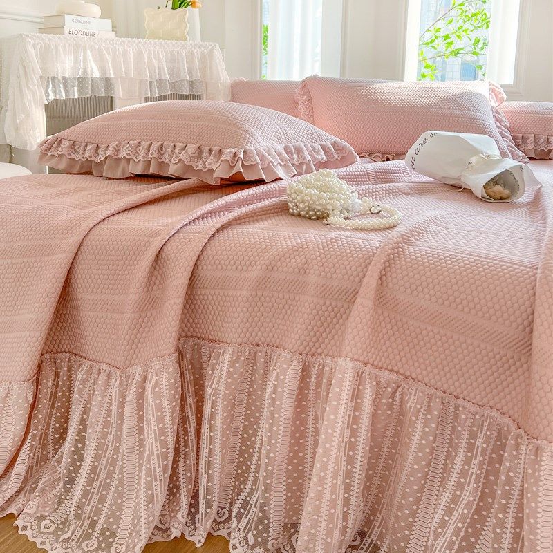 A类夏季 凉感凉席三件套可机洗冰丝空调软席床盖裙款X床单提花席,床上用品,冰丝席,淘宝优惠券,粉丝福利购,淘宝优惠卷