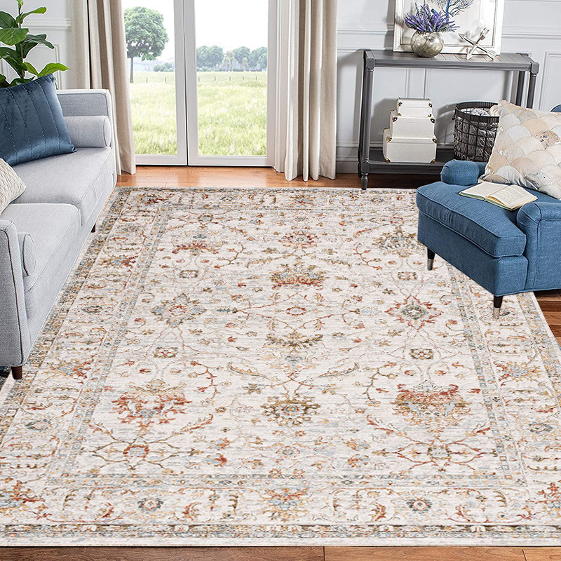 仿羊绒地毯法式复l古摩洛哥民族风客厅沙发茶几毯美式轻奢卧室床