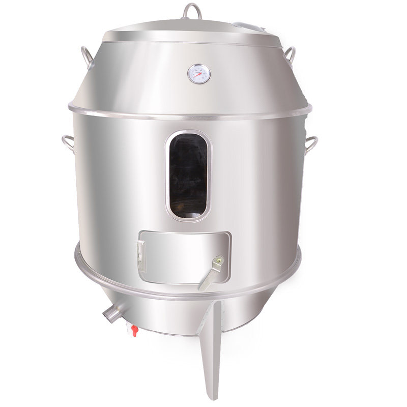 商用燃气烤鸭炉家用木炭便携烧烤吊炉玻璃烤鸡P鹅羊腿炉焖烤串炉