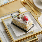 仿真模型蛋糕水果苏打饼干t美食点心摆台装 饰场景布置婚礼拍照道