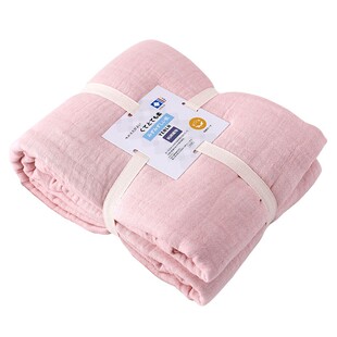 促销日式素色f纯棉床单纯色棉纱盖毯单双人纱布毛巾毯儿童空调毯