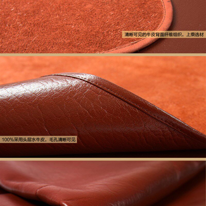 精选加厚头层水牛皮凉席子1.8米软席床垫1.5m硬U席真皮定做三件套