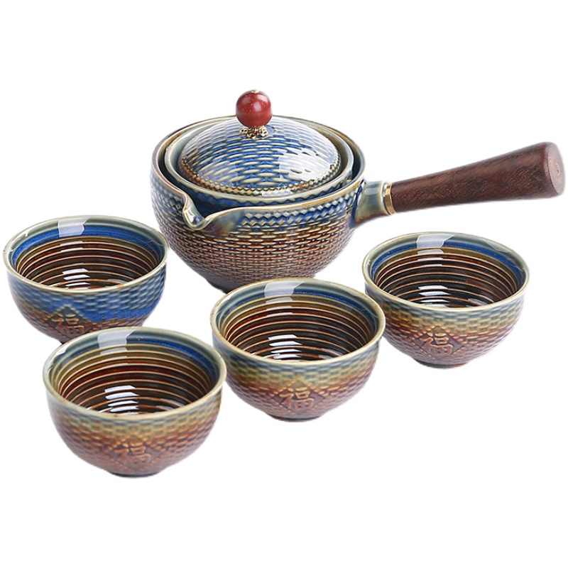 侧把自动逍遥泡茶l壶懒人冲泡茶神器功夫茶具旅行装便携式小套家