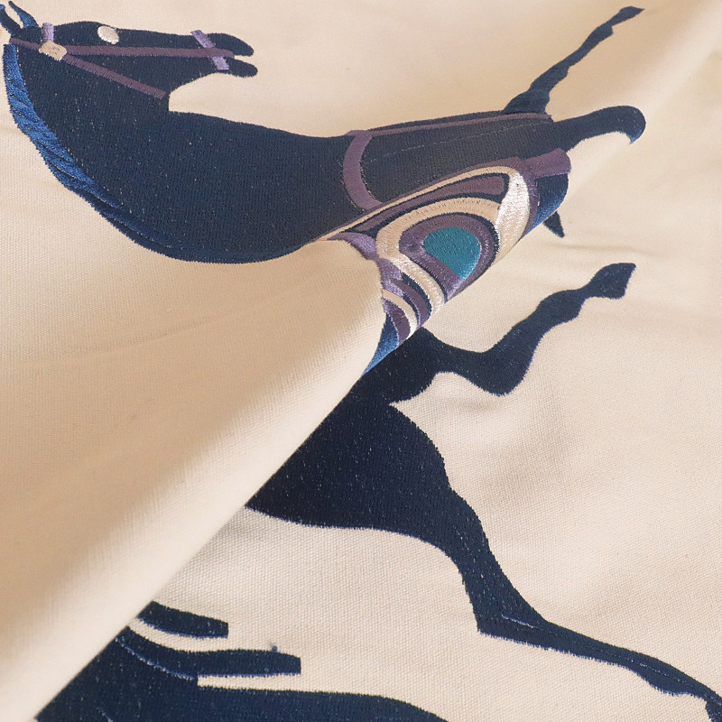 轻奢客厅沙发抱枕样板房软装靠z枕橙色刺绣马靠背靠垫抱枕套不含,居家布艺,床头靠垫,淘宝优惠券,粉丝福利购,淘宝优惠卷