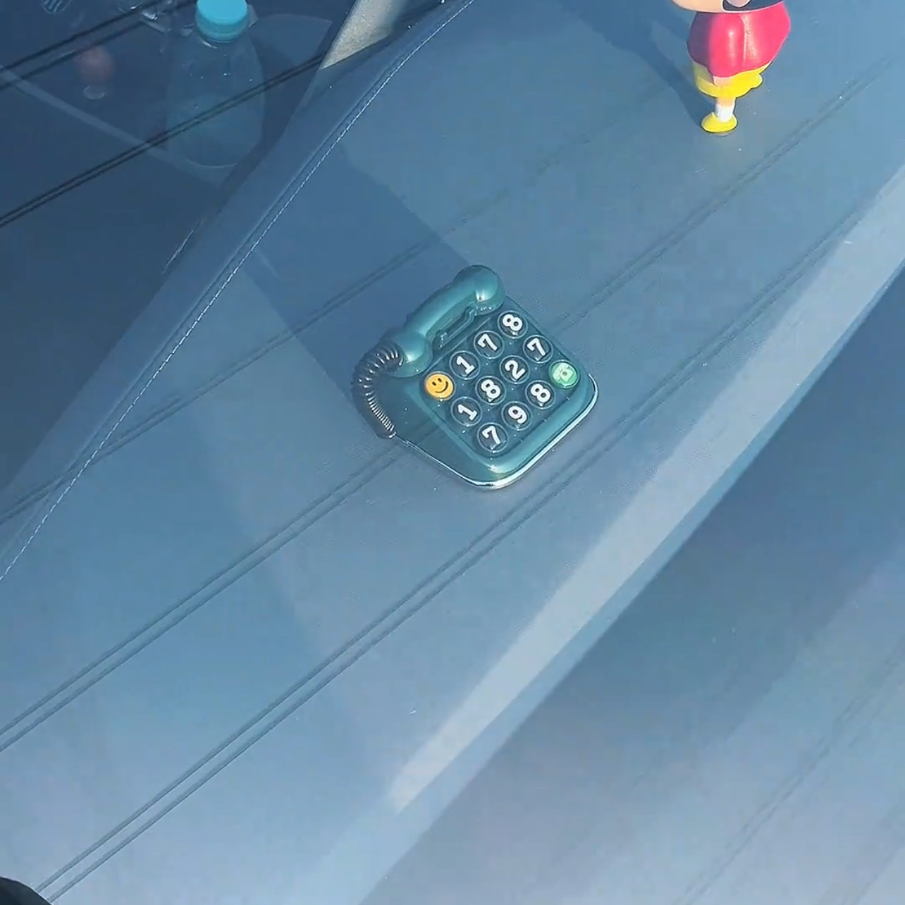 复古绿电话装饰个性创意车载电话机新款2026停车牌临时挪车号码牌
