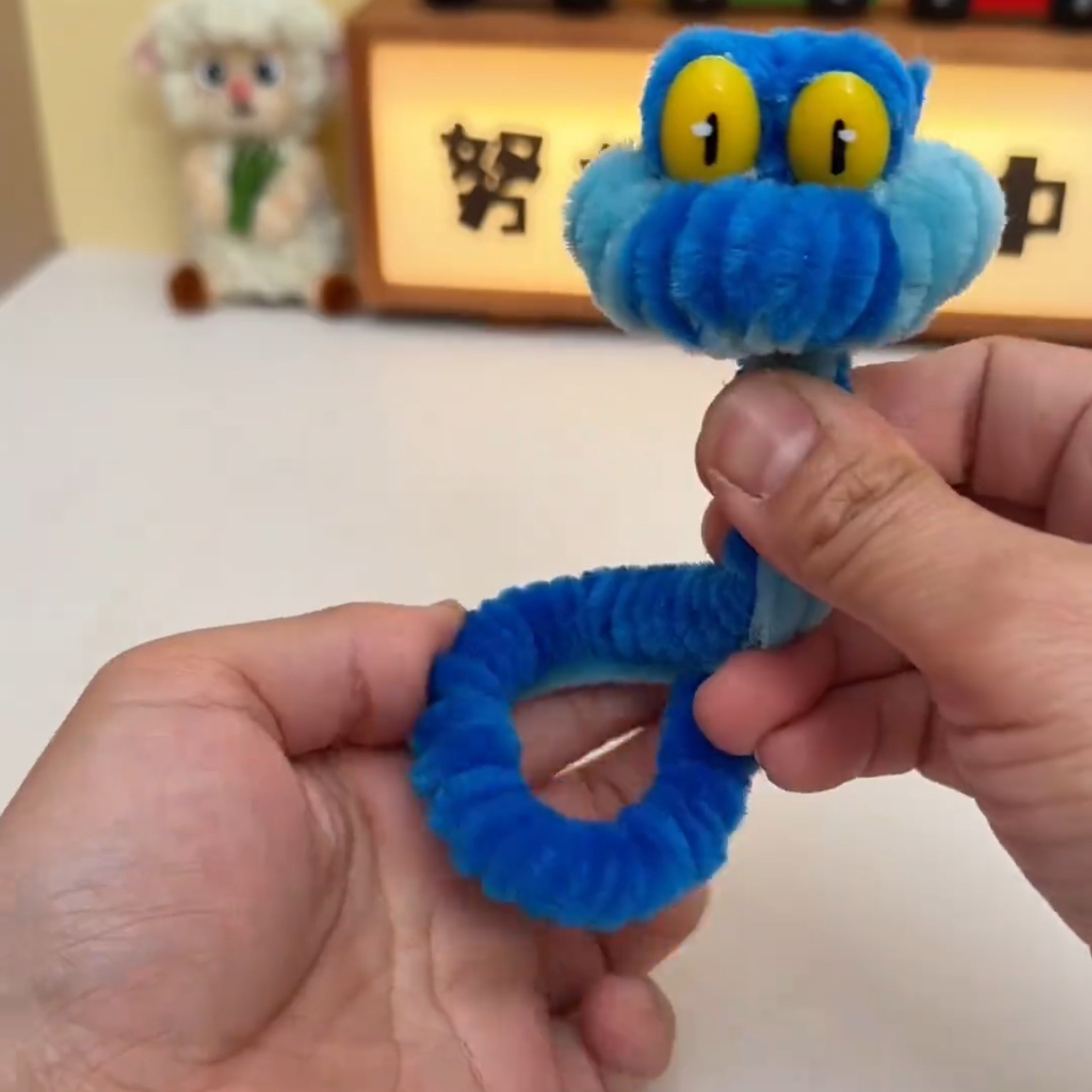 扭扭棒新款手工diy材料包自制电影周边一条蛇可爱小摆件蓝色小蛇