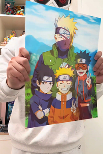 新款3d立体画裸眼渐变光栅动漫人物可爱创意家居挂墙相框画