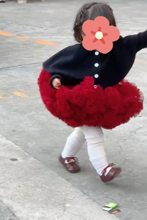 套装女可爱百搭新年战袍蓬蓬裙公主裙宝突突兔兔凸凸裙搭春秋上衣