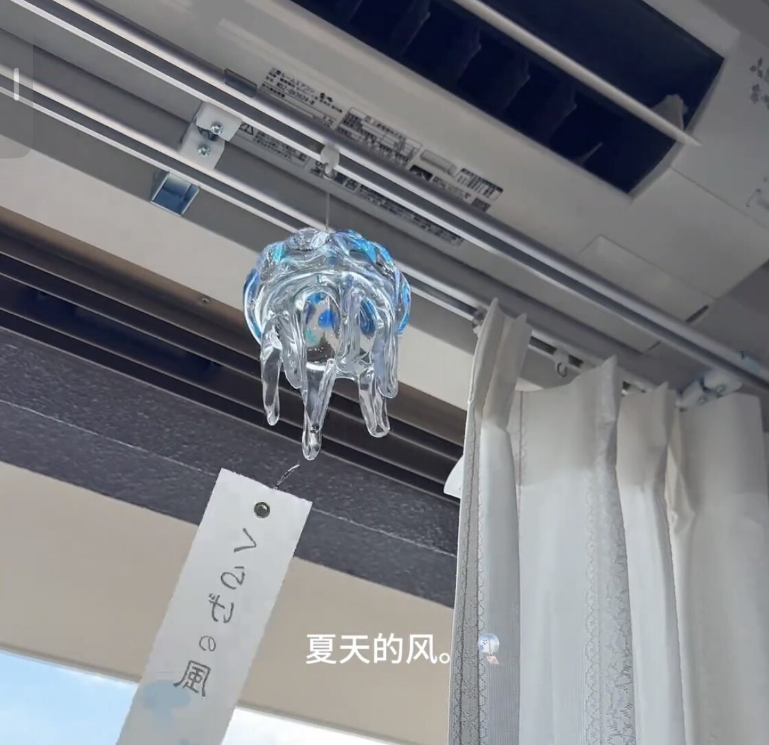 风铃挂件日式玻璃挂件室内挂饰解压治愈梦幻工艺品送朋友礼物