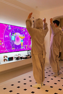 灰色新款2025可爱加绒加厚龙猫卡通连体睡衣家居服睡衣情侣同款